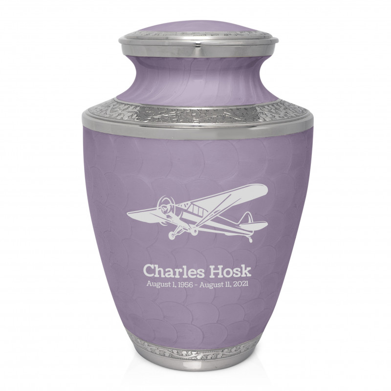 Airplane II Cremation Urn - Regal Purple