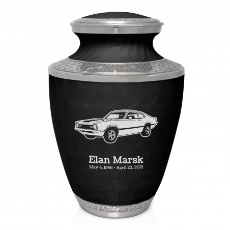 Muscle Car II Cremation Urn - Ebony Black