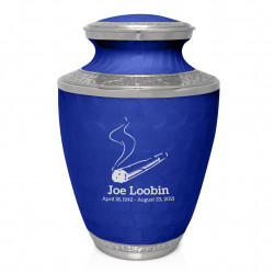 Marijuana Joint Cremation Urn - Royal Blue