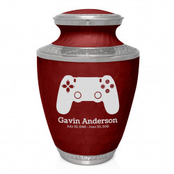 Gaming Controller Cremation Urn - Rose Red