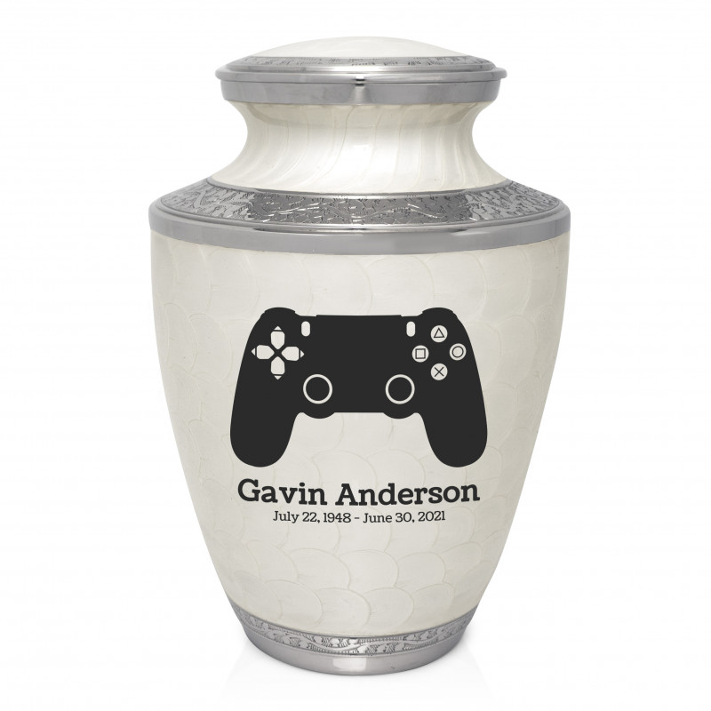 Gaming Controller Cremation Urn - Radiant White