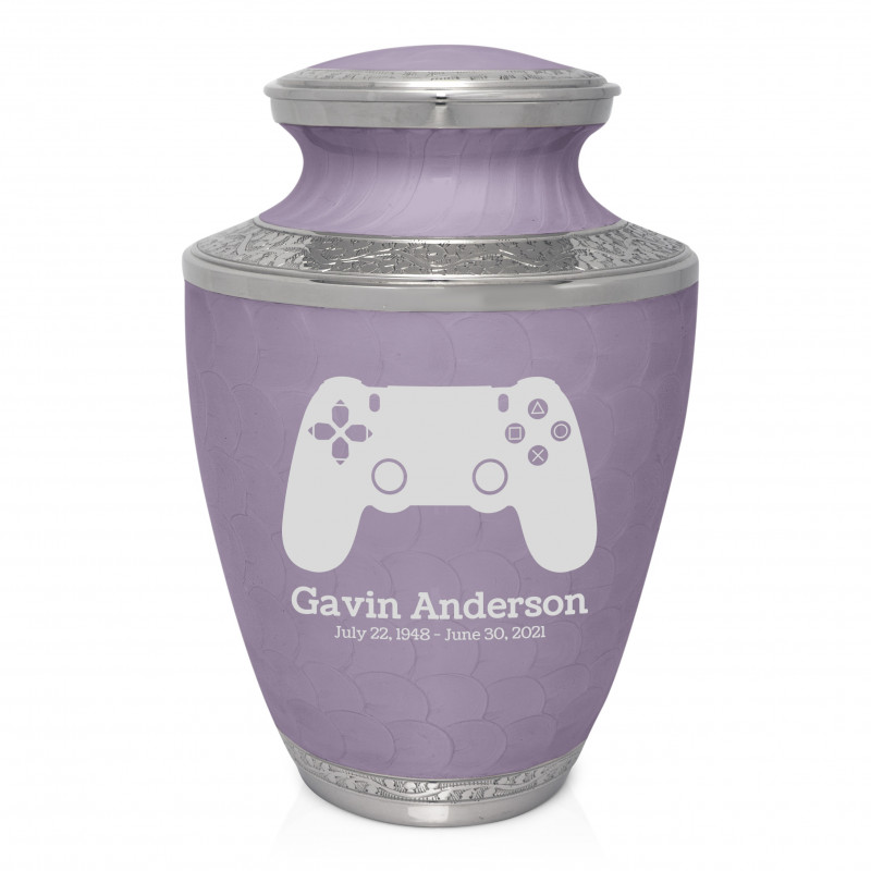 Gaming Controller Cremation Urn - Regal Purple
