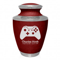 Wireless Controller Cremation Urn - Rose Red