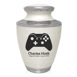 Wireless Controller Cremation Urn - Radiant White