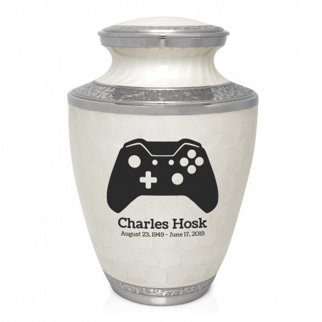 Wireless Controller Cremation Urn - Radiant White