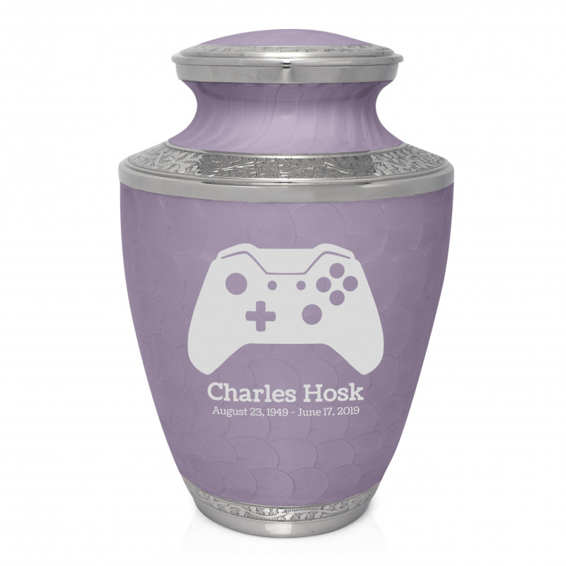 Wireless Controller Cremation Urn - Regal Purple