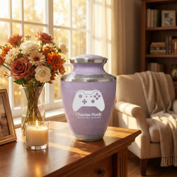 Wireless Controller Cremation Urn - Regal Purple