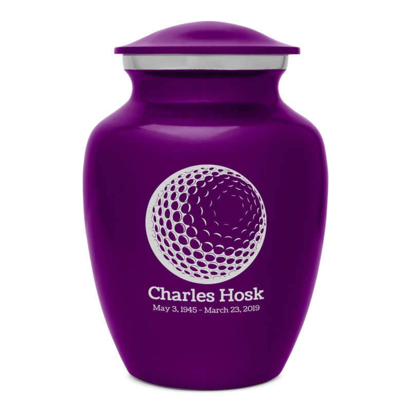 Golf Ball Sharing Urn - Purple Luster