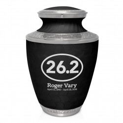 Running - 26.2 Cremation Urn - Ebony Black