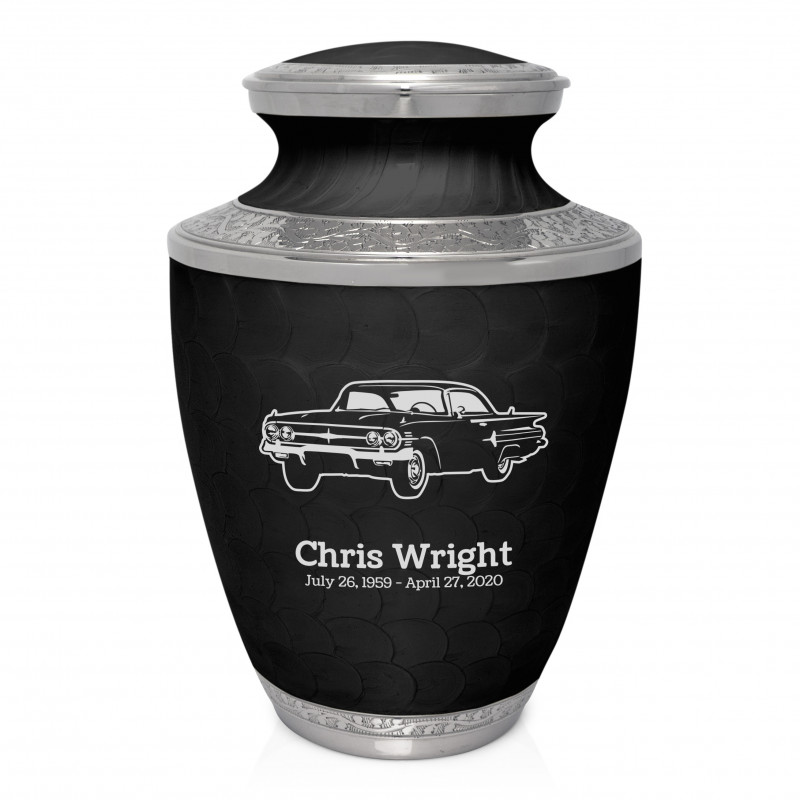 Classic Car III Cremation Urn - Ebony Black