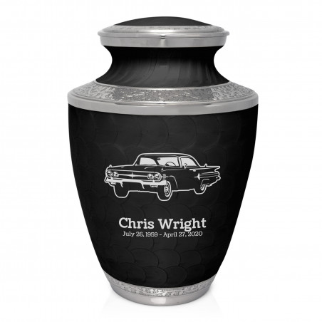 Classic Car III Cremation Urn - Ebony Black