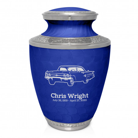 Classic Car III Cremation Urn - Royal Blue