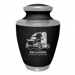 Semi II Cremation Urn - Ebony Black