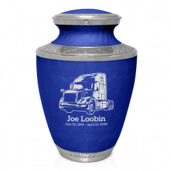Semi II Cremation Urn - Royal Blue