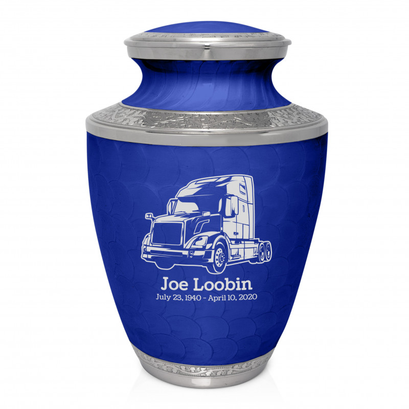 Semi II Cremation Urn - Royal Blue