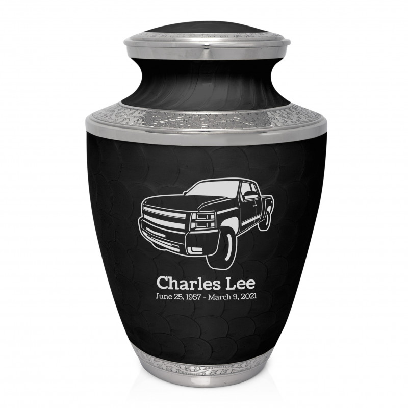 Truck I Cremation Urn - Ebony Black