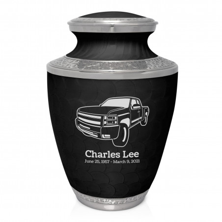 Truck I Cremation Urn - Ebony Black
