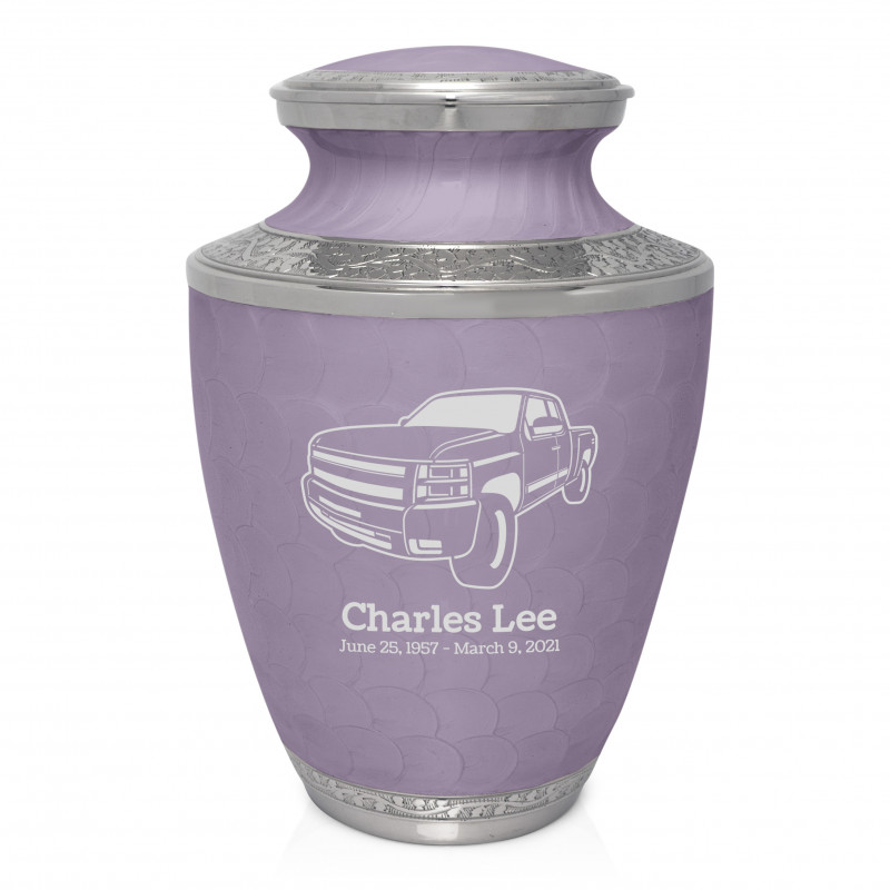 Truck I Cremation Urn - Regal Purple