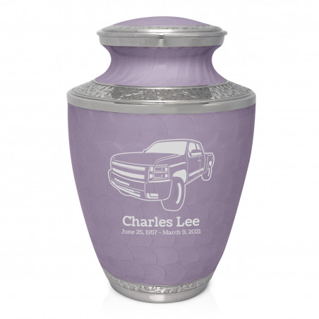 Truck I Cremation Urn - Regal Purple