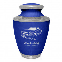 Truck I Cremation Urn - Royal Blue
