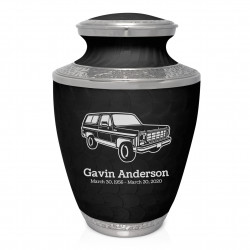 Truck III Cremation Urn - Ebony Black