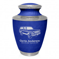 Truck III Cremation Urn - Royal Blue