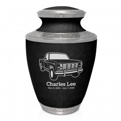 Truck IV Cremation Urn - Ebony Black