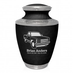 Truck V Cremation Urn - Ebony Black