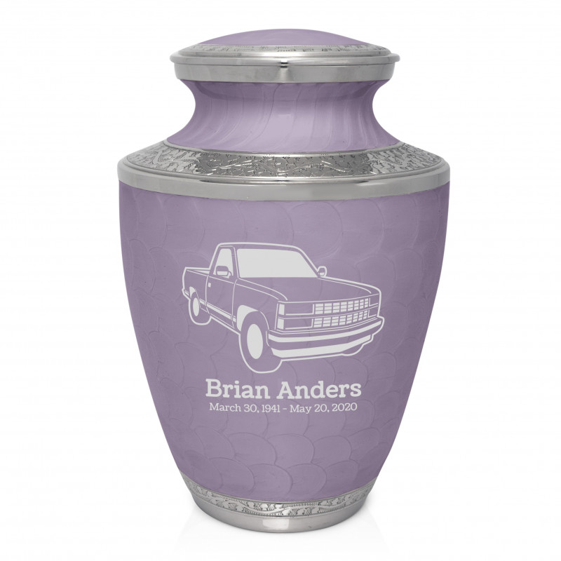 Truck V Cremation Urn - Regal Purple