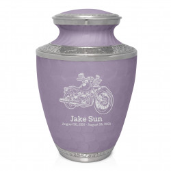 Motorcycle II Cremation Urn - Regal Purple