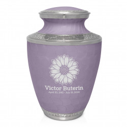Sunflower Cremation Urn - Regal Purple