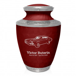 Muscle Car III Cremation Urn - Rose Red