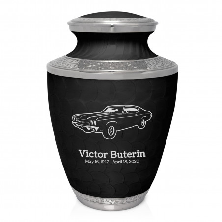 Muscle Car III Cremation Urn - Ebony Black