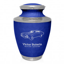 Muscle Car III Cremation Urn - Royal Blue