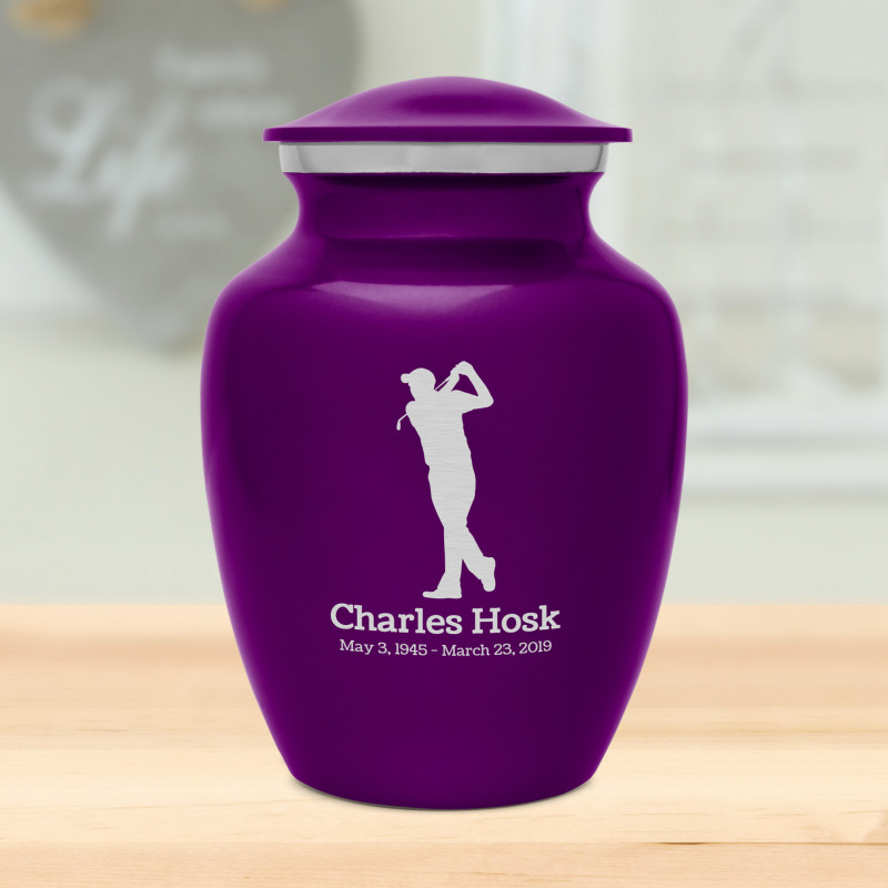 Golf Sharing Urn - Purple Luster