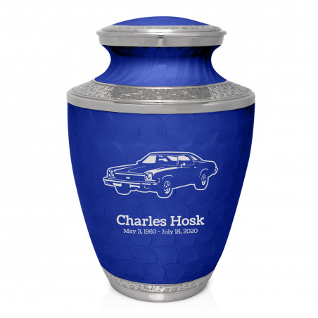 Muscle Car V Cremation Urn - Royal Blue