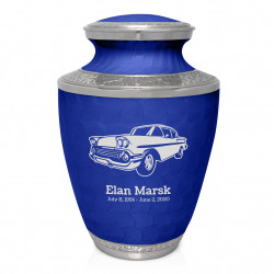 Classic Car VI Cremation Urn - Royal Blue