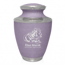 Hippo Cremation Urn - Regal Purple