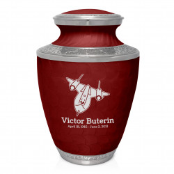 SR71 Jet Cremation Urn - Rose Red