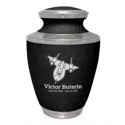 SR71 Jet Cremation Urn - Ebony Black