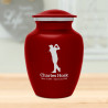 Golf Sharing Urn - Ruby Red