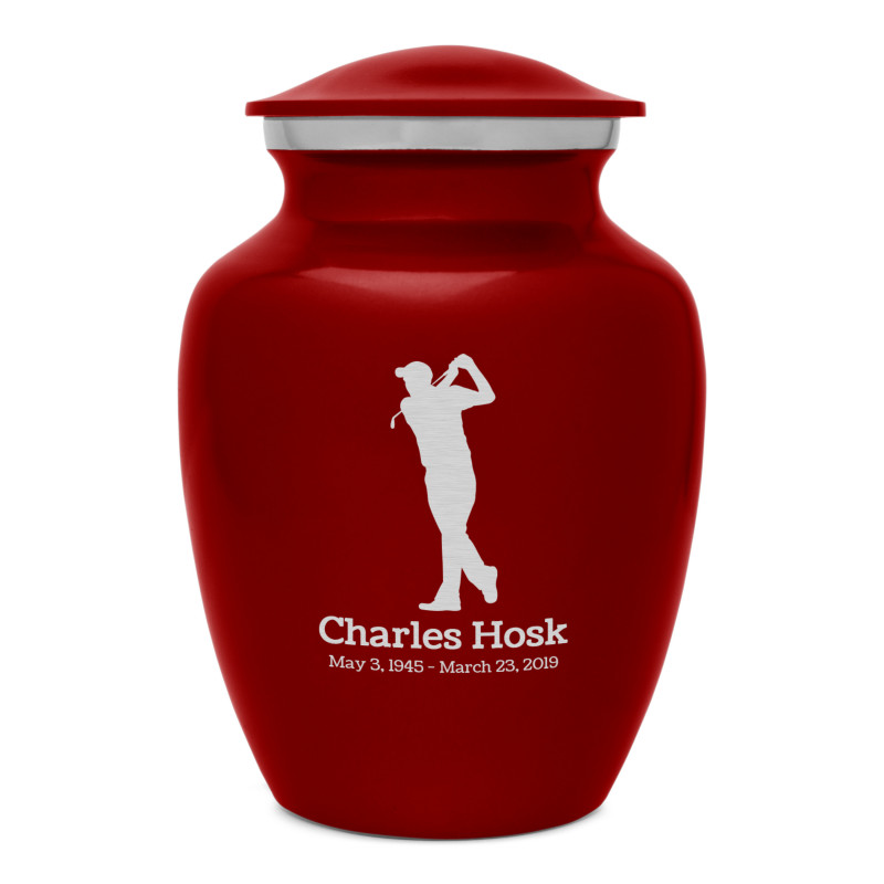 Golf Sharing Urn - Ruby Red