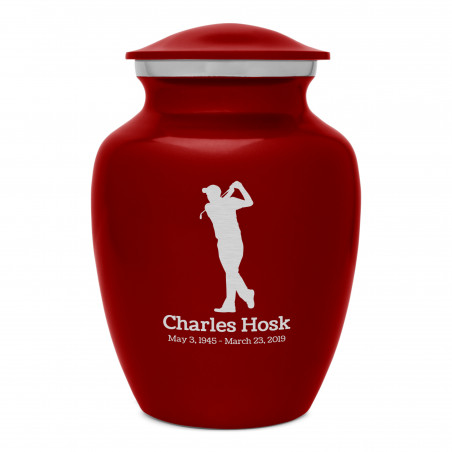 Golf Sharing Urn - Ruby Red