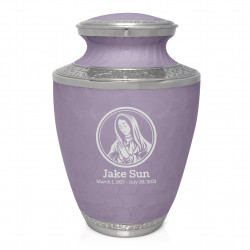 Mother Mary Cremation Urn - Regal Purple