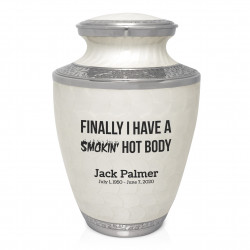 Hot Body Cremation Urn - Radiant White