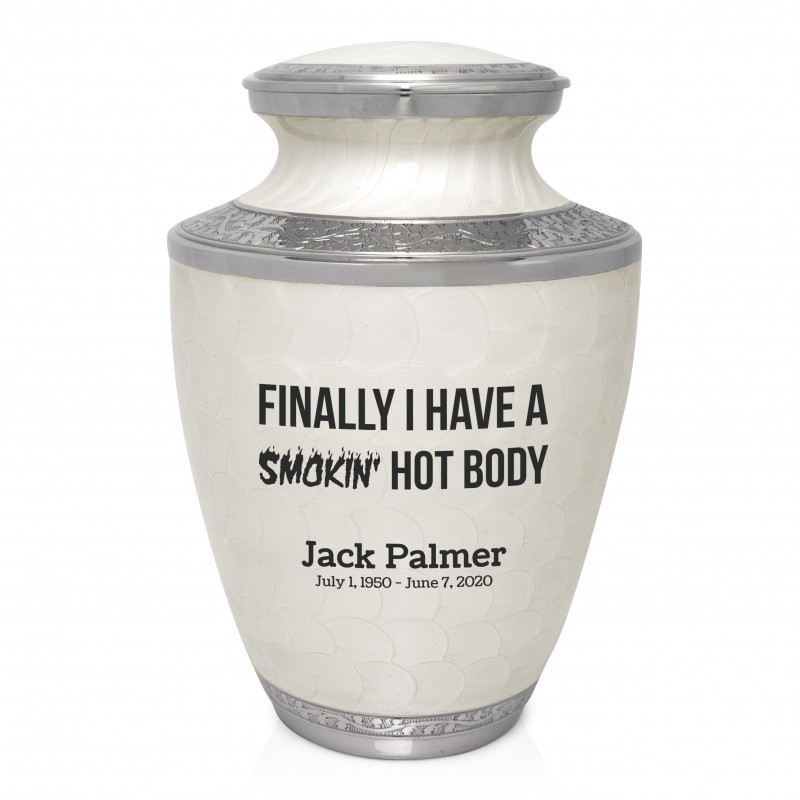 Hot Body Cremation Urn - Radiant White