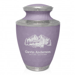 Fifth Wheel Camper Cremation Urn - Regal Purple