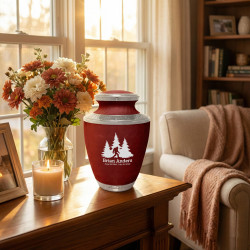 Sasquatch Cremation Urn - Rose Red