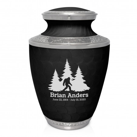 Sasquatch Cremation Urn - Ebony Black