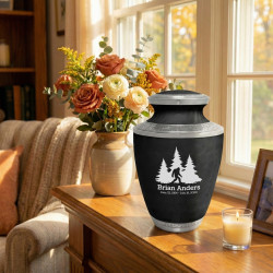 Sasquatch Cremation Urn - Ebony Black